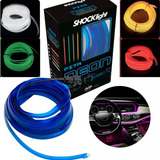 Fita Neon Led Luz Interna Painel Carro Escolha A Cor 3metros