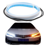Fita Par Barra Led Flexível Seqüencial Farol Drl 60 Cm Carro