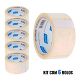Fita Para Empacotamento 48mm X 45 Metros Kit 6 Rolos Norton