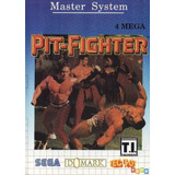 Fita Pit-fighter Original Master System Completo