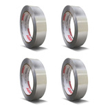 Fita Puro Alumínio Térmica 25mm X 30 Metros Kit 4 Unidades