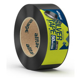 Fita Silver Tape Preta 48mm X 50m - 9 Rolos - Alltape