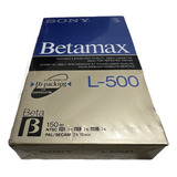 Fita Sony Betamax Virgem L-500 Lacrada Video Cassete K7