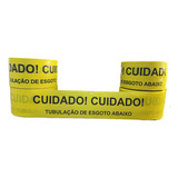 Fita Subterrânea - Tubulação De Esgoto Abaixo - 10cm X 200m