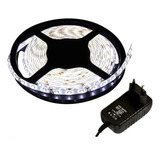 Fita Super Led 5050 Branco Frio 300 Leds 5m Fonte Grátis