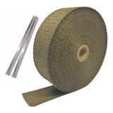 Fita Térmica Escapamento Termotape Titanium 5 Metros E 2 Zip