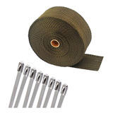 Fita Térmica Titanium Termotape Escapamento 2pol.x10m + Zip