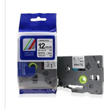 Fita Tze Tz 231 Compatível P/ Rotulador Brother 12mm Branca