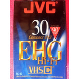 Fita Vhs Jvc Compact Tc-30 Ehg Hi-fi 90 Min Lacrada! 