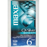 Fita Vhs Maxell Gx-silver T-120 -
