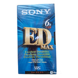 Fita Vhs Sony Ed Max Virgem Lacrada 6h - T120