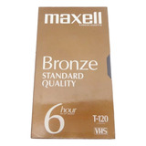 Fita Vhs Video Maxell Bronze T-120 6h Ep - Nova Lacrada