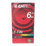 Fita Vhs Virgem Emtec T-120 Lacrada