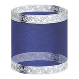Fita Voil Aramada Azul-royal E Prata