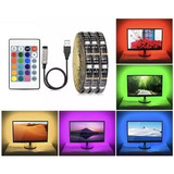 Fitaled Rgb 2m Usb 5v Iluminação De Fundo Tv Pc Com Controle