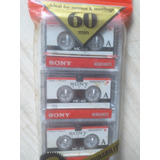 Fitas K7 Microcassetes Sony Novas E Lacrada De Fábrica C/ 3