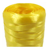 Fitilho Decorativo Embrulho Presente 5mmx50m Amarelo C/10