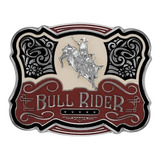 Fivela Country Masculina Bull Rider Star's 11223fj Ni Tam G