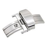 Fivela Fecho Deployant Borboleta Em Aço Inox 20mm