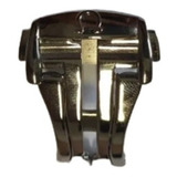 Fivela Presilha Omega 18mm Prata Em Aço Inox Fecho Deployant