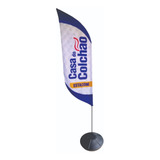 Flag Wind Banner 3 Metros , Completo. Dupla Face.