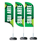 Flag Wind Banner 3 Metros Completo Wind Banner