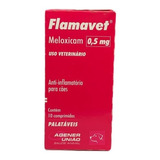 Flamavet 0,5 Mg Anti-inflamatório Para Cães 10 Comprimidos