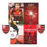 Flamengo Kit Com4 Livros Zico Savio