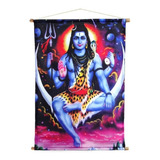 Flâmula De Parede Panô Indiano Deuses Hindu Decoração E Yoga