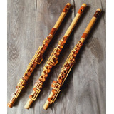 Flauta Hibrida Transversal E Quena Em Bambu