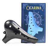 Flauta Ocarina Standard  Abs 12 Furos Em C Dó Preto