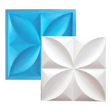 Floral 29x29 - Forma Silicone Placas Gesso Cimento 3d
