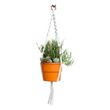 Floreira Suporte Vaso Planta Em Macrame  85cm Hanger Plant