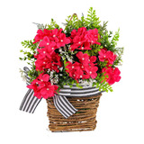 Flores Artificiais Primavera Grinalda Guirlanda Porta Da