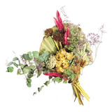 Flores Desidratadas - Arranjo Leque Mix De Flores 