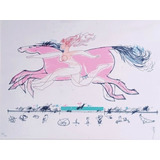 Floriano Teixeira Gravura Serigrafia Mulher Cavalo Assinada