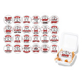 Flork Kit 24 Papel De Arroz Bento Cake 9,5 Cm Namorados Amor
