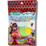 Flosser Fio Dental Infantil Miraculous Com Haste Com 20