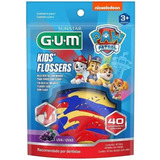 Flosser Infantil Fio Dental Forquilha Patrulha Canina Gum