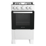Fogão 4 Bocas Branco Com Mesa Inox Atlas Mônaco Plus Bivolt 127v/220v