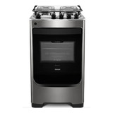 Fogão 4 Bocas Consul Piso Inox Bivolt Design Frente Única
