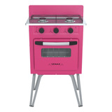 Fogão A Gás 2 Bocas Venax Gemini Vetro Pink