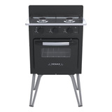 Fogao A Gas 2 Bocas Venax Gemini Vetro Preto