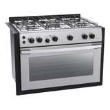 Fogao A Gas De Embutir Gaudi Platinum 5 Q Gii Inox Gas Glp