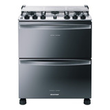 Fogão A Gás De Piso 5 Bocas Duplo Forno Bfd5ncr Brastemp