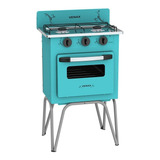 Fogão A Gás Portátil 2 Bocas Com Forno Gemini Venax Verde