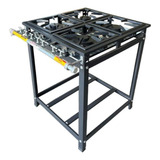 Fogão Baixa Pressão 4 Bocas Industrial 70x80 Profissional