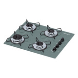 Fogão Cooktop 4 Bocas Prata A Gás Ultra Chamalux Aço Aramado