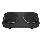 Fogão Cooktop Elétrica Multilaser Gourmet Cookduo Preto 220v