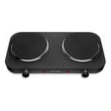Fogão Cooktop Elétrica Multilaser Gourmet Easy Cook Duo Preto 220v